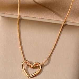 Hollow Heart Pendant | Stainless Steel